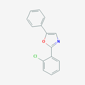 molecular formula C15H10ClNO B184797 2-(2-Chlorophenyl)-5-phenyl-1,3-oxazole CAS No. 22397-40-6