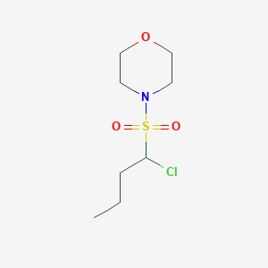 molecular formula C8H16ClNO3S B184798 Morpholine, 4-[(1-chlorobutyl)sulfonyl]- CAS No. 69083-62-1