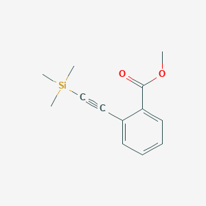 molecular formula C13H16O2Si B184809 Methyl 2-((trimethylsilyl)ethynyl)benzoate CAS No. 107793-07-7