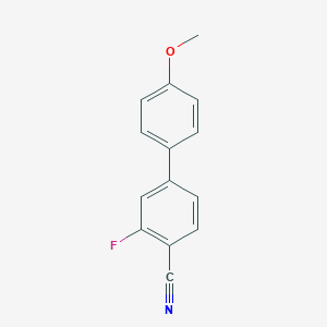 B184810 2-Fluoro-4-(4-methoxyphenyl)benzonitrile CAS No. 123864-93-7