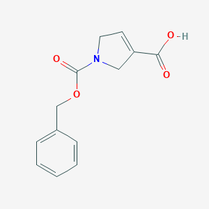 molecular formula C13H13NO4 B184817 1-Phenylmethoxycarbonyl-2,5-dihydropyrrole-3-carboxylic acid CAS No. 146309-25-3