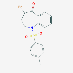 molecular formula C17H16BrNO3S B184818 4-溴-1-[(4-甲苯基)磺酰基]-1,2,3,4-四氢-5H-1-苯并氮杂卓-5-酮 CAS No. 29489-04-1