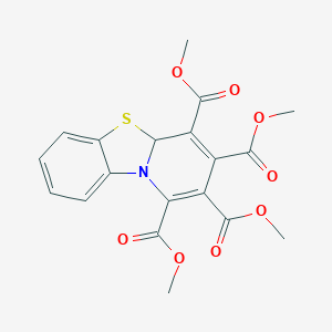 molecular formula C19H17NO8S B184822 tetramethyl 4aH-pyrido[2,1-b][1,3]benzothiazole-1,2,3,4-tetracarboxylate CAS No. 1792-47-8