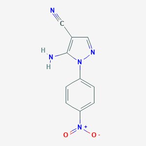 molecular formula C10H7N5O2 B184829 5-amino-1-(4-nitrophenyl)-1H-pyrazole-4-carbonitrile CAS No. 5394-41-2