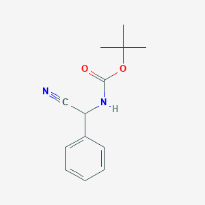 molecular formula C13H16N2O2 B184842 (Cyano-phenyl-methyl)-carbamic acid tert-butyl ester CAS No. 78558-73-3
