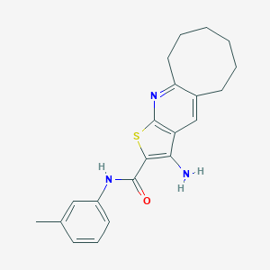3-amino-N-(3-methylphenyl)-5,6,7,8,9,10-hexahydrocycloocta[b]thieno[3,2-e]pyridine-2-carboxamide