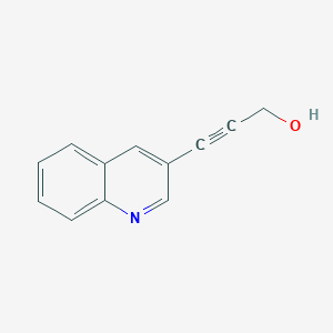 molecular formula C12H9NO B184848 3-(Quinolin-3-yl)prop-2-yn-1-ol CAS No. 70437-05-7