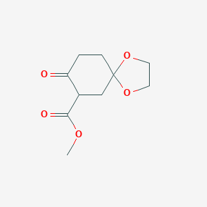 molecular formula C10H14O5 B184854 Methyl 8-oxo-1,4-dioxaspiro[4.5]decane-7-carboxylate CAS No. 52506-21-5