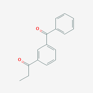 molecular formula C16H14O2 B184858 1-(3-Benzoylphenyl)propan-1-one CAS No. 66952-39-4