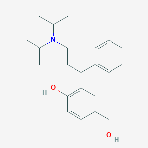 molecular formula C22H31NO2 B018487 2-(3-(Diisopropylamino)-1-phenylpropyl)-4-(hydroxymethyl)phenol CAS No. 200801-70-3