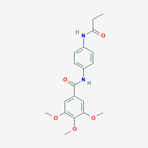 3,4,5-trimethoxy-N-[4-(propanoylamino)phenyl]benzamide