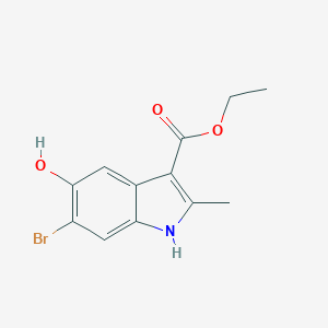 molecular formula C12H12BrNO3 B184877 ethyl 6-bromo-5-hydroxy-2-methyl-1H-indole-3-carboxylate CAS No. 16052-67-8