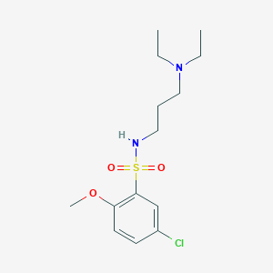 Benzenesulfonamide, 5-chloro-N-(3-(diethylamino)propyl)-2-methoxy-
