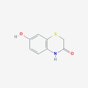 molecular formula C8H7NO2S B184898 7-HYDROXY-4H-BENZO[1,4]THIAZIN-3-ONE CAS No. 91375-75-6