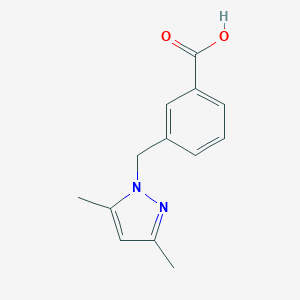 3-[(3,5-dimethyl-1H-pyrazol-1-yl)methyl]benzoic acid