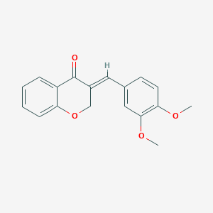 (E)-2,3-Dihydro-3-((3,4-dimethoxyphenyl)methylene)-4H-1-benzopyran-4-one