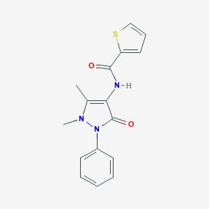 2-Thiophenecarboxamide, N-(2,3-dihydro-1,5-dimethyl-3-oxo-2-phenyl-1H-pyrazol-4-yl)-