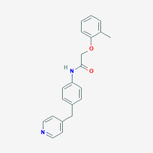 molecular formula C21H20N2O2 B184935 N-(4-(Pyridin-4-ylmethyl)phenyl)-2-(o-tolyloxy)acetamide CAS No. 313483-44-2