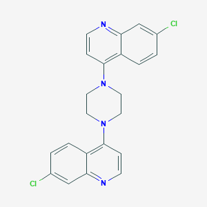 molecular formula C22H18Cl2N4 B184936 1,4-Bis(7-chloroquinolin-4-yl)piperazine CAS No. 31502-87-1
