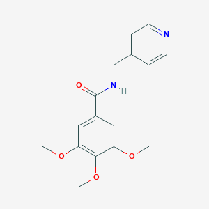 molecular formula C16H18N2O4 B184942 Benzamide, N-(4-pyridylmethyl)-3,4,5-trimethoxy- CAS No. 3678-67-9