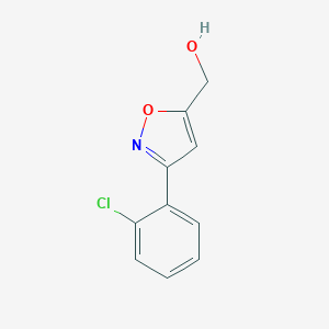 molecular formula C10H8ClNO2 B184953 (3-(2-Chlorophenyl)isoxazol-5-yl)methanol CAS No. 438565-33-4