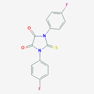 molecular formula C15H8F2N2O2S B184954 4,5-Imidazolidinedione, 1,3-bis(4-fluorophenyl)-2-thioxo- CAS No. 146680-56-0