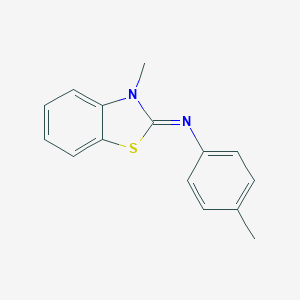 molecular formula C15H14N2S B184961 3-Methyl-2-p-tolylimino-benzothiazoline CAS No. 70038-60-7