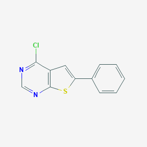 molecular formula C12H7ClN2S B184962 4-Chloro-6-phenylthieno[2,3-d]pyrimidine CAS No. 35970-79-7