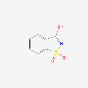 molecular formula C7H4NO3S- B184966 3-Oxo-1,2-benzisothiazol-2-ide 1,1-dioxide CAS No. 16766-82-8