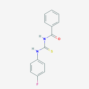 molecular formula C14H11FN2OS B184967 N-benzoyl-N'-(4-fluorophenyl)thiourea CAS No. 399-07-5