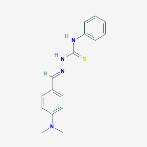 molecular formula C16H18N4S B184971 4-(Dimethylamino)benzaldehyde N-phenylthiosemicarbazone CAS No. 22043-39-6