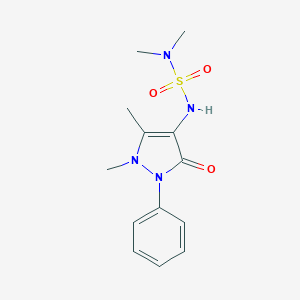 molecular formula C13H18N4O3S B184972 4-(Dimethylsulfamoylamino)-1,5-dimethyl-3-oxo-2-phenylpyrazole CAS No. 5433-61-4