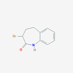 molecular formula C10H10BrNO B184973 3-bromo-1,3,4,5-tetrahydro-2H-1-benzazepin-2-one CAS No. 86499-96-9