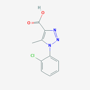 molecular formula C10H8ClN3O2 B184982 1-(2-chlorophenyl)-5-methyl-1H-1,2,3-triazole-4-carboxylic acid CAS No. 99074-45-0