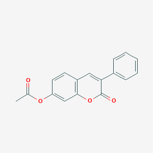 molecular formula C17H12O4 B184989 2-oxo-3-phenyl-2H-chromen-7-yl acetate CAS No. 6296-55-5