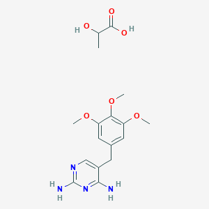 molecular formula C17H24N4O6 B018499 Trimethoprim lactate CAS No. 23256-42-0
