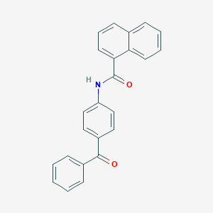 molecular formula C24H17NO2 B185002 N-(4-benzoylphenyl)-1-naphthamide CAS No. 184696-93-3