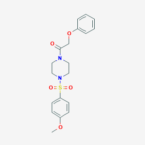 molecular formula C19H22N2O5S B185024 1-[4-(4-Methoxy-benzenesulfonyl)-piperazin-1-yl]-2-phenoxy-ethanone CAS No. 5975-52-0