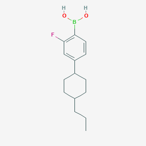 molecular formula C15H22BFO2 B185037 [2-Fluoro-4-(4-propylcyclohexyl)phenyl]boronic acid CAS No. 159119-10-5