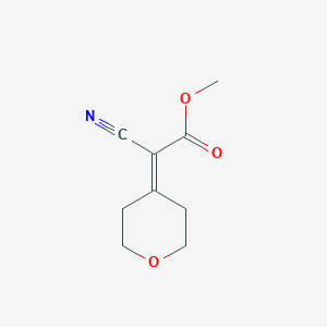 molecular formula C9H11NO3 B185046 Methyl 2-cyano-2-(oxan-4-ylidene)acetate CAS No. 14389-98-1