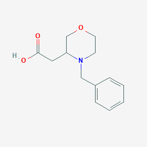 molecular formula C13H17NO3 B185047 2-(4-Benzylmorpholin-3-yl)acetic acid CAS No. 111949-91-8