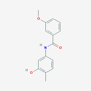 molecular formula C15H15NO3 B185048 N-(3-hydroxy-4-methylphenyl)-3-methoxybenzamide CAS No. 723261-30-1
