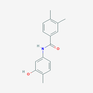 molecular formula C16H17NO2 B185051 N-(3-hydroxy-4-methylphenyl)-3,4-dimethylbenzamide CAS No. 723256-61-9