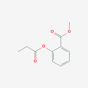 Benzoic acid, 2-(1-oxopropoxy)-, methyl ester