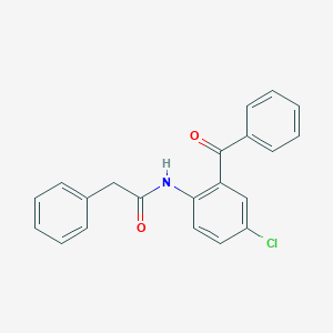 molecular formula C21H16ClNO2 B185070 N-(2-benzoyl-4-chlorophenyl)-2-phenylacetamide CAS No. 76303-78-1