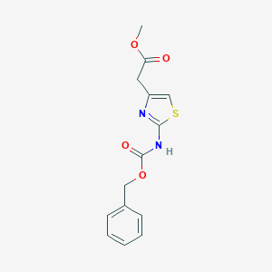 molecular formula C14H14N2O4S B185071 Methyl 2-(2-(((benzyloxy)carbonyl)amino)thiazol-4-yl)acetate CAS No. 103053-97-0