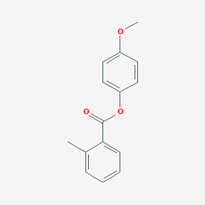 molecular formula C15H14O3 B185138 Benzoic acid, 2-methyl-, 4-methoxyphenyl ester CAS No. 89127-43-5