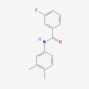 molecular formula C15H14FNO B185143 N-(3,4-dimethylphenyl)-3-fluorobenzamide CAS No. 5246-35-5