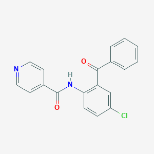 4-Pyridinecarboxamide, N-(2-benzoyl-4-chlorophenyl)-