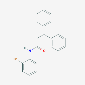 molecular formula C21H18BrNO B185181 N-(2-bromophenyl)-3,3-diphenylpropanamide CAS No. 349439-57-2